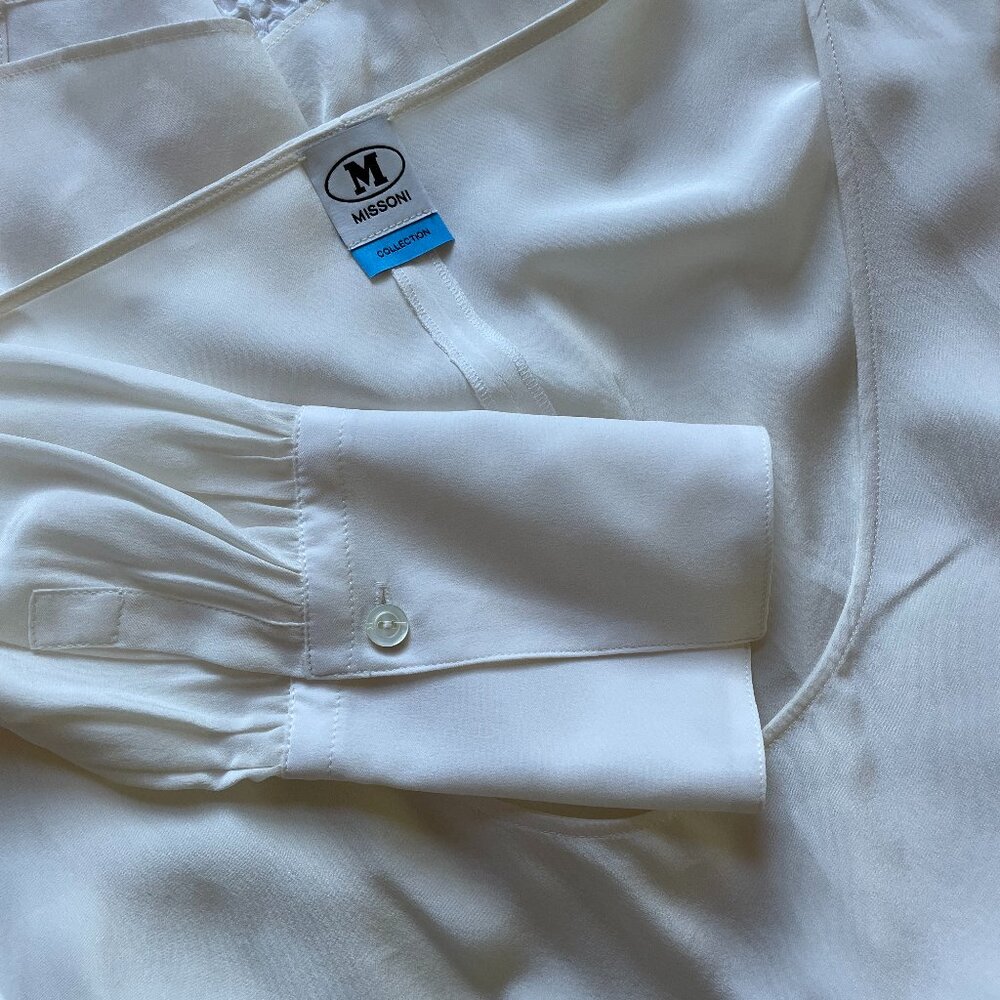Missoni Collection white silk blouse